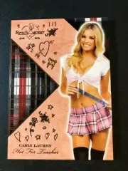 2018 Benchwarmer CARLY LAUREN Hot For Teacher #7 Copper Foil Variant/5 PLAYBOY
