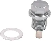 XYWHPGV M14 x 1.25mm Thread Gray Magnetic Auto Car Oil Pan Drain Bolt Kit w Washer(2bcfa 0da55 251bc 46e00 a3085 76f3c