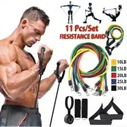 Bands Resistance 11pcs/set Exercise Rubber Tubes Stretch Training Gyms Home Rope