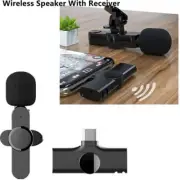 Wireless Lavalier Microphone Audio Video Recording Mini Mic For Android Type-C