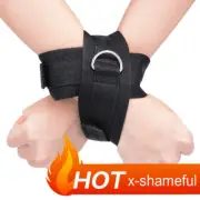 Adjustable Straps Wrist Nylon Cross Handcuffs Shackle Binding Restraints New