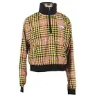 Forever 21 Tokyo Racing Plaid Yellow 1/4 Zip Crop Top NWT