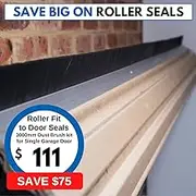 Garage Door Seal for Roller Doors, Closes Top Gaps, Door Brush Seal, Fit to Door for a Tight Seal, Long Lasting Garage Door Weather Seals, Draft Stopper