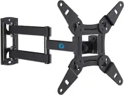 Full Motion TV Monitor Wall Mount Bracket Articulating Arms Swivel Tilt Extensio