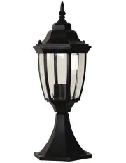 [Oriel Lighting] Highgate Newell Pillar Light Black