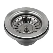 Silver Kitchen Sink Waste Drainer Stopper Plug Filter 304 Stainless Steel Watermark