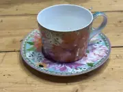 2 X MAXWELL AND WILLIAMS DAHLIA DAZE CUP AND SAUCER TEA’S & C’S MUG FOOTED NEW