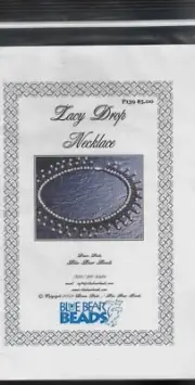 Blue Bear Beads-Lacy Drop Necklace Pattern OOP
