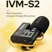 Godox IVM-S2 Lightweight Condenser Interview Microphone Shotgun For Camera Phone