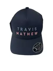 Travis Mathew Golf Hat Mens Firework Float Adjustable Snapback FlexFit Blue