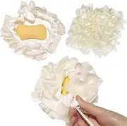 XnxnzhHo 2PCS Bar Soap Pouch, Flower Shaped Soap Bar Bags Exfoliating Mesh Body and Facial Cleansing Tool, Bathing Foam Manufacturing Tools