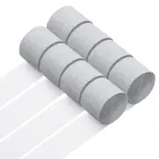 8 Rolls Crepe Paper Streamers 656ft Rainbow Streamers, Silver