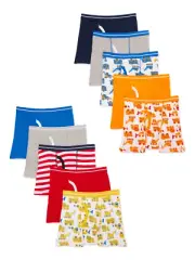 Wonder Nation Toddler Boys Boxer Briefs Underwear, 10-Pack, Sizes 2T-5T