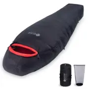 QEZER 0 Degree Sleeping Bag for Adults 660 Fill Power Down Sleeping Bag for C...