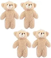 Abaodam 4Pcs Plush Bear Key Chain Pendants Cute Stuffed Animal Bag Charms for Adults Versatile Keychain Ornaments for Backpacks Handbags Mobile Phones