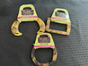 Set of Three Purse N-Alize-It Handbag Handles Brand New Faux Tortoiseshell Desig