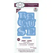 Creative Expressions Big Bold Words Because Die & Stamp Set