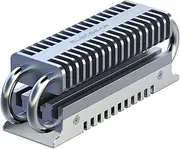 ElecGear EL-80P M.2 2280 SSD Heatsink, Heat Pipe + Double Deck Solid Aluminum Cooler for 80mm PCIe NVMe and SATA NGFF M2 SSD Internal Gaming SSD, Thermal Pads Included
