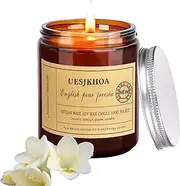 Scented Candle Gift Set,7oz Glass Jar Candles Made from Soy Wax,Relax and Relieve Stress,Perfect for Birthday,Housewarming & Everyday Home Scent Gift Decoration (English Pear & Freesia)