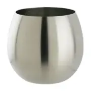 Silver Stemless Wine Glass Cup, Set of 4 Bistro Dinning Catering Wedding