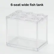 Aquarium Mini Fish Tank Reptile Pet LED Light Box Stackable Aquarium Cylinder La