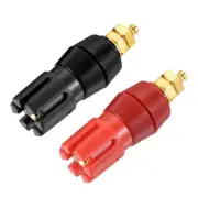 Terminal Binding Post Amplifier Torx Head Banana Jack Speaker Black Red 1 Set