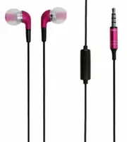 iFrogz Audio Luxe Audiophile Earphones with Microphone for iPhone Android -Pink