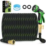 Garden Hose 75 ft, NON-EXPANDABLE Ultra Lightweight & Super Flexible Water Ho...