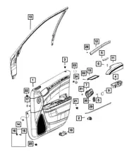 OEM NEW 2012-2021 Mopar Dodge Charger & Chrysler 300 Courtesy Lamp 68416926AB (for: Chrysler)