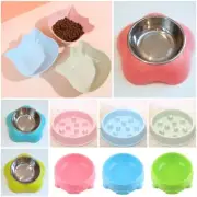 Dog Cat Puppy Kitten Pet Slow Feeder Water Bowl Pig Flower Hearts OR 3 PC SETS