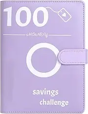 Budget Planner Binder, 100 Days for Couples Savings Cash Envelope Budget Notebook A5 Challenge with 100 Envelopes Loose Leaf Book Waterproof and Tear-Resistant Easy to Carry and Use