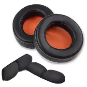 Replacement Cushions Pillow Ear Pads Headband For SteelSeries 9H Gaming Headset