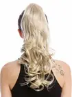 Hair Piece Ponytail Long Wavy Lightweight Curly Light Blonde 45 CM MKB-30