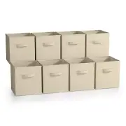 Sorbus Fabric Storage Bins 11" Foldable Cubes With Handles - 8Pk