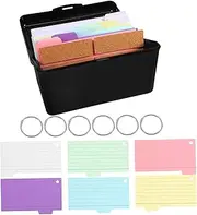 UTHCLO Note Card Storage Box Flash Card Storage Office Organizers Home School