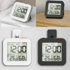 Digital Bathroom Shower Clock Timer Alarm Temperature Meter Humidity Waterproof