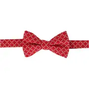 Trafalgar Rowan Geometric Pattern Silk Bow Tie in Red at Nordstrom One Size