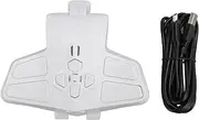 Game Controller Back Paddle, Back Button Attachment for PS5 Controller, Supports Mapping Combo Function, Programmable Paddles Attachment (White)