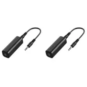 2X Speaker Line 3.5mm Aux Audio Noise Ground Loop Noise Isolator Eliminate2983