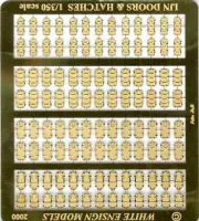 White Ensign Models 1/350 IJN Doors & Hatches Photoetch Enhancement Parts