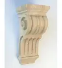 2 X Corbels Wooden Corbel Wood Timber Carved Corner Supports Raw