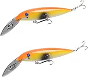 Fish Lures 2 Pcs Fishing Accessories Deep Diving Jerkbait Minnow Crankbaits Fishing Fake Baits Tackle with Hooks Hard Baits Fish Hook