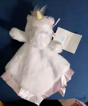 NWT Cloud Island Pink Satin Unicorn Baby Lovey Security Blanket