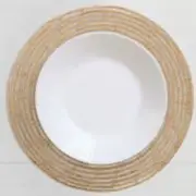 Habitate Magpie Palm Fibre Round Placemat (Set of 4)