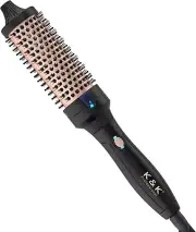 K&K 1.5 Inch Thermal Brush Heated Curling Brush Ceramic Tourmaline Ionic Curling