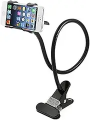 Cellphone Stand Holder, AFUNTA Universal 360 Degree Rotation Flexible Long Arms Gooseneck Lazy Bracket for iPhone iPad GPS Samsung LG BlackBerry Devices -Black