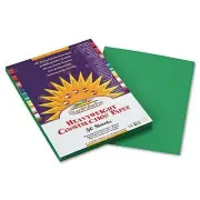 SunWorks Construction Paper, 9" x 12", Holiday Green, 50 Sheets/Pack