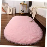 Fluffy Rugs for Bedroom, Shag Cute Area Rug for Girls and Kids Baby Room Home