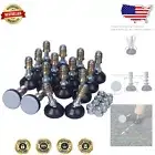 16-Pack PTFE Teflon Furniture Levelers - Adjustable Swivel Feet for Stability