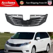 New For Toyota Sienna 2011 2012 13-2017 Front Upper Grille Gloss Black TO1200332 (for: Toyota)